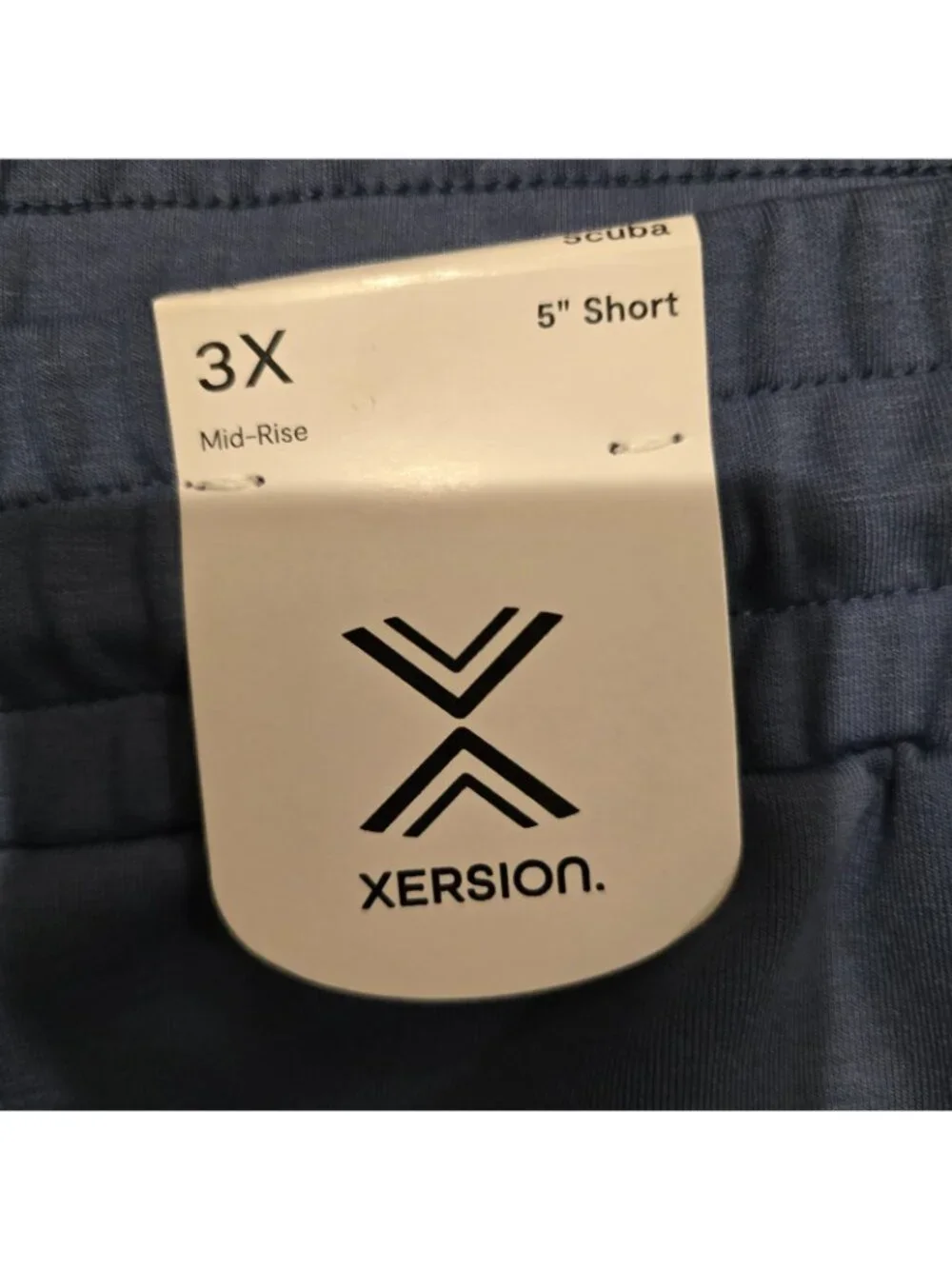 Xersion Womens Periwinkle Blue Athletic Shorts 5" Mid-Rise 3x - Picture 5 of 8